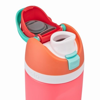 Owala 16oz FreeSip® Water Bottles Kids Pink | FZJOQW210